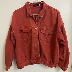 Rust-Colored Denim Jacket